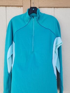 Patagonia Vintage Capilene 3 Midweight Base Warm High Neck Sporty Zip Green Gorp